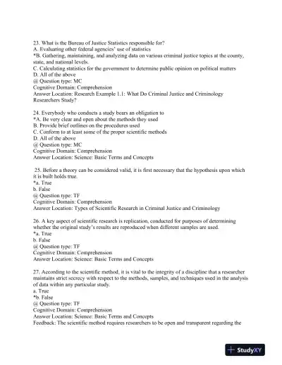 Statistics for Criminology and Criminal Justice Second Edition Test Bank - Page 7 preview image