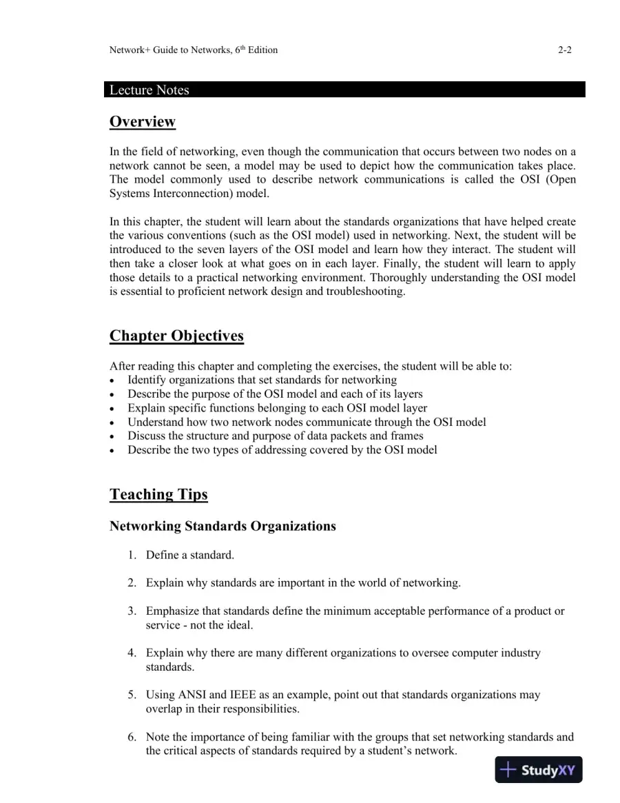 Network+ Guide To Networks, 6th Edition Class Notes, page 16