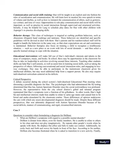 Solution Manual for Mental Health in Social Work: A Casebook on Diagnosis and Strengths Based Assessment, 3rd Edition - Page 11 preview image