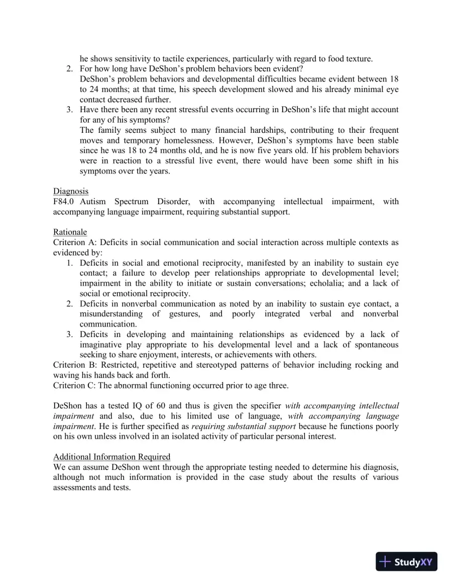 Solution Manual for Mental Health in Social Work: A Casebook on Diagnosis and Strengths Based Assessment, 3rd Edition, page 12