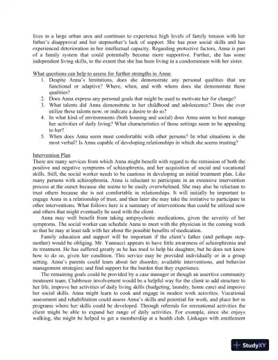 Solution Manual for Mental Health in Social Work: A Casebook on Diagnosis and Strengths Based Assessment, 3rd Edition - Page 25 preview image