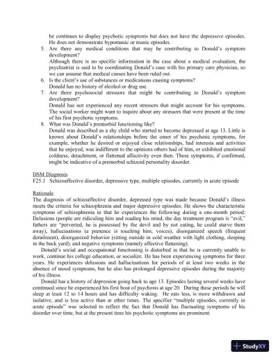 Solution Manual for Mental Health in Social Work: A Casebook on Diagnosis and Strengths Based Assessment, 3rd Edition - Page 27 preview image