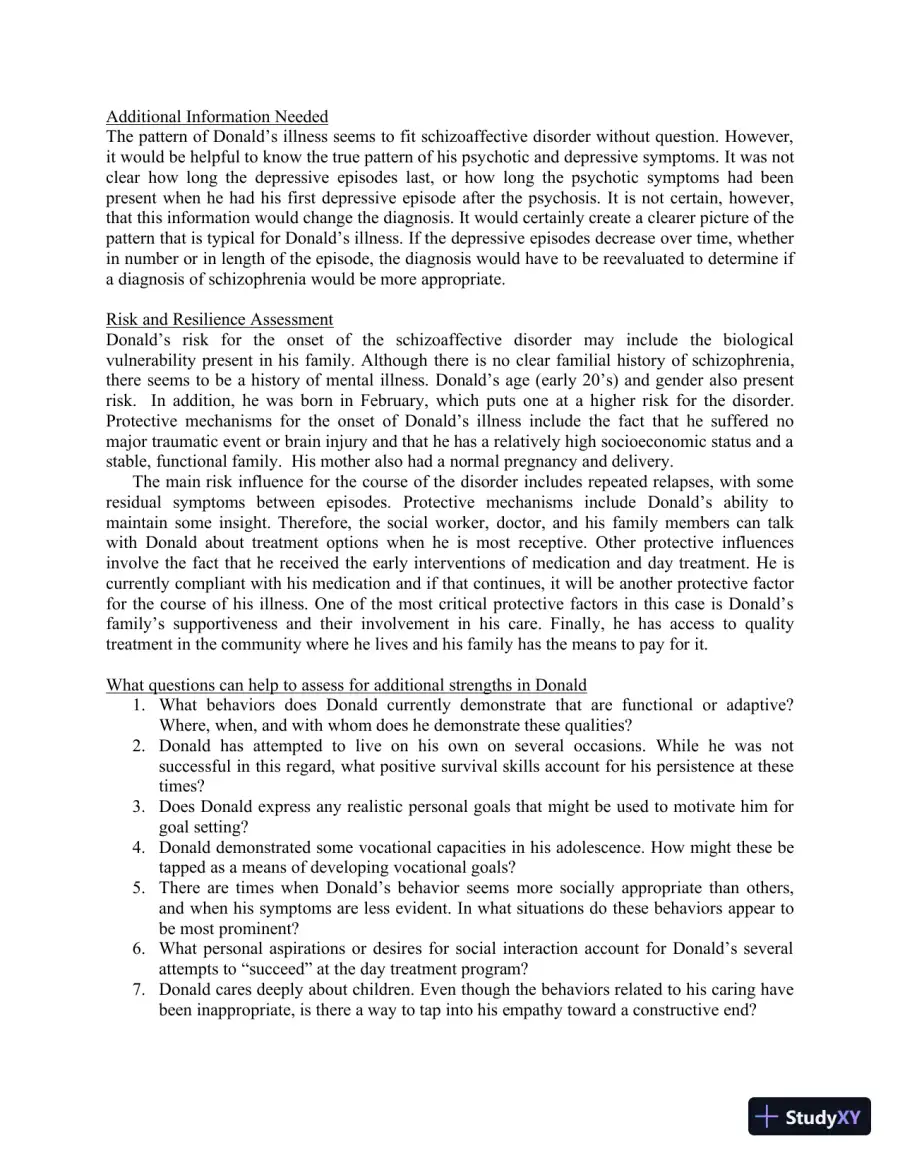 Solution Manual for Mental Health in Social Work: A Casebook on Diagnosis and Strengths Based Assessment, 3rd Edition, page 28