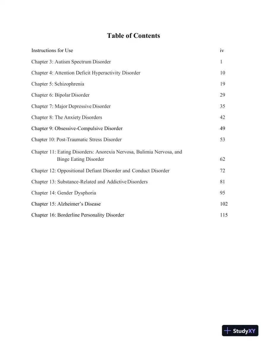 Solution Manual for Mental Health in Social Work: A Casebook on Diagnosis and Strengths Based Assessment, 3rd Edition, page 3