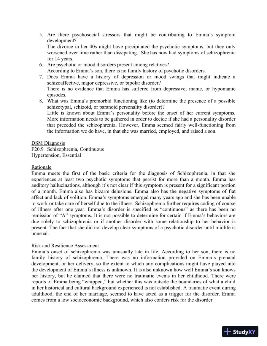 Solution Manual for Mental Health in Social Work: A Casebook on Diagnosis and Strengths Based Assessment, 3rd Edition, page 30