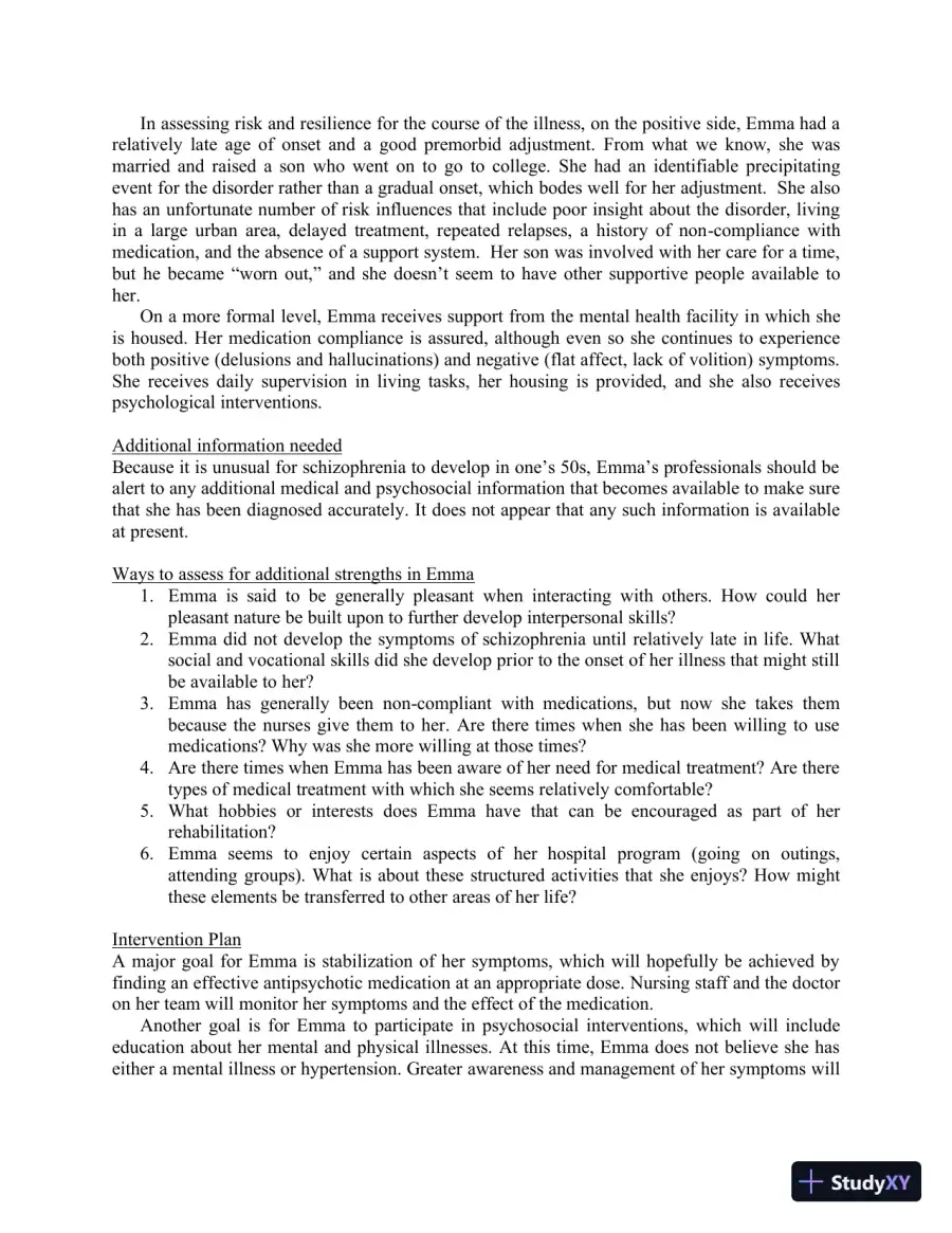Solution Manual for Mental Health in Social Work: A Casebook on Diagnosis and Strengths Based Assessment, 3rd Edition, page 31