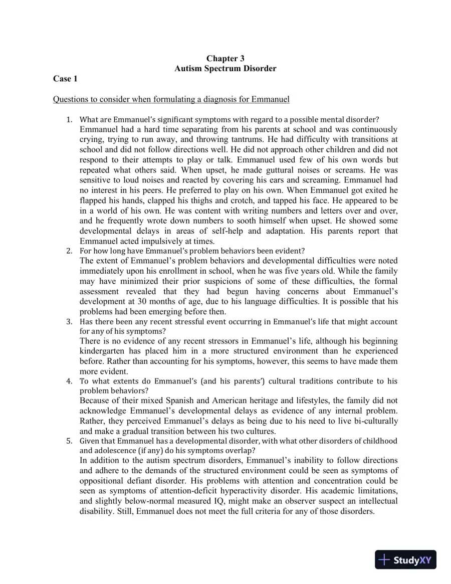 Solution Manual for Mental Health in Social Work: A Casebook on Diagnosis and Strengths Based Assessment, 3rd Edition, page 5