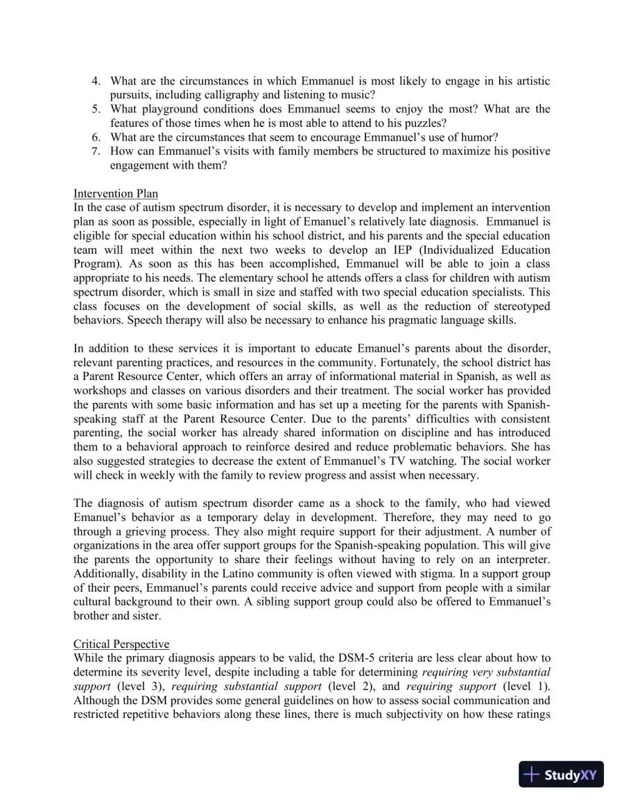 Solution Manual for Mental Health in Social Work: A Casebook on Diagnosis and Strengths Based Assessment, 3rd Edition, page 7