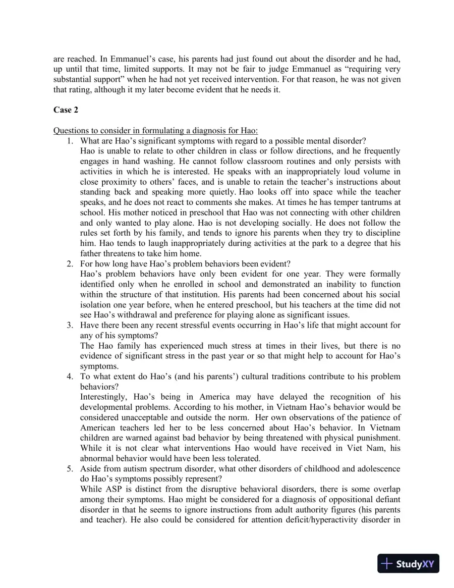 Solution Manual for Mental Health in Social Work: A Casebook on Diagnosis and Strengths Based Assessment, 3rd Edition, page 8