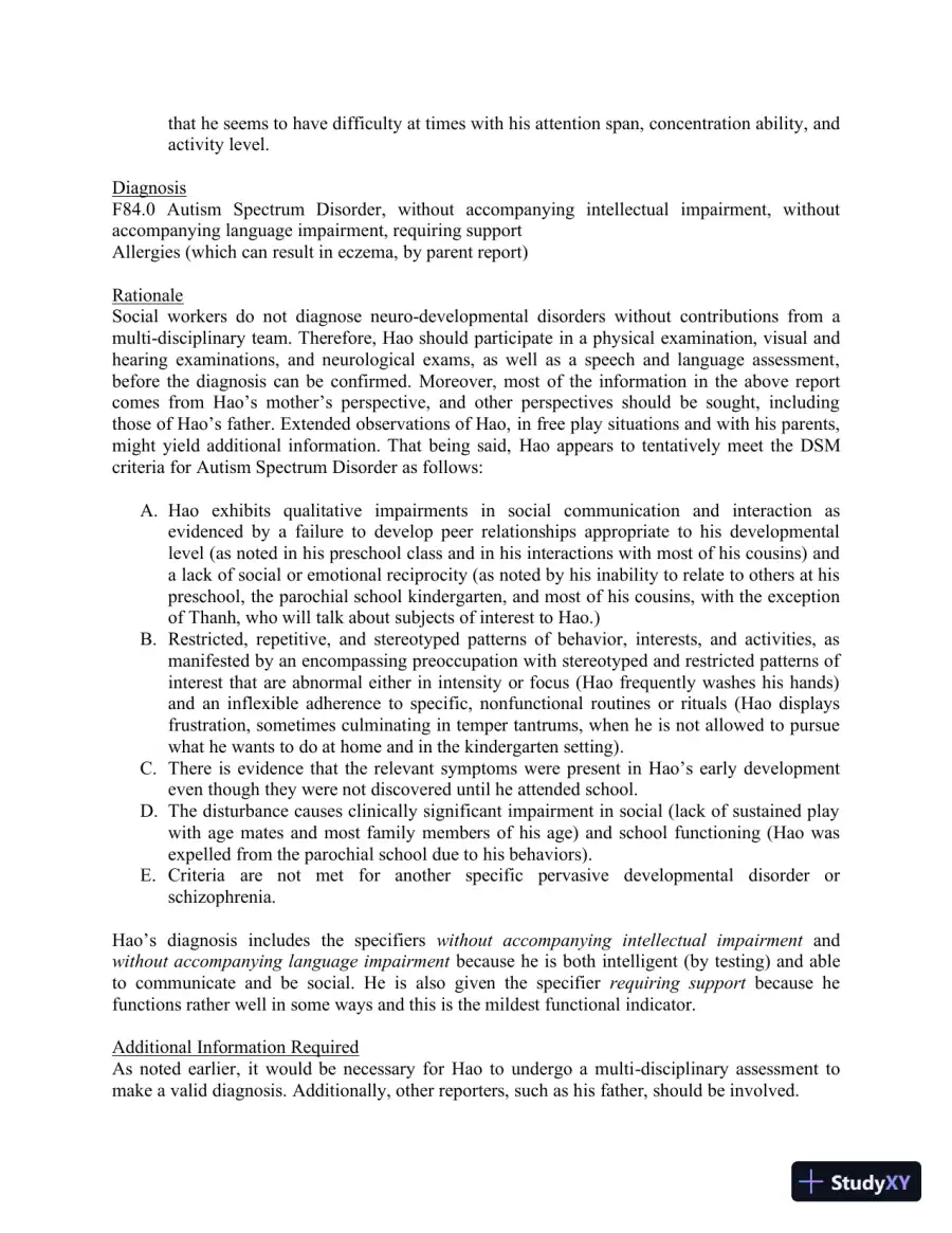Solution Manual for Mental Health in Social Work: A Casebook on Diagnosis and Strengths Based Assessment, 3rd Edition, page 9