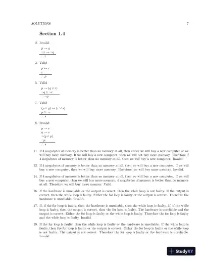 Solution Manual for Discrete Mathematics, 8th Edition - Page 10 preview image