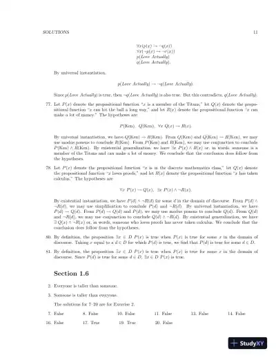 Solution Manual for Discrete Mathematics, 8th Edition - Page 14 preview image