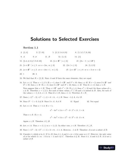 Solution Manual for Discrete Mathematics, 8th Edition - Page 4 preview image