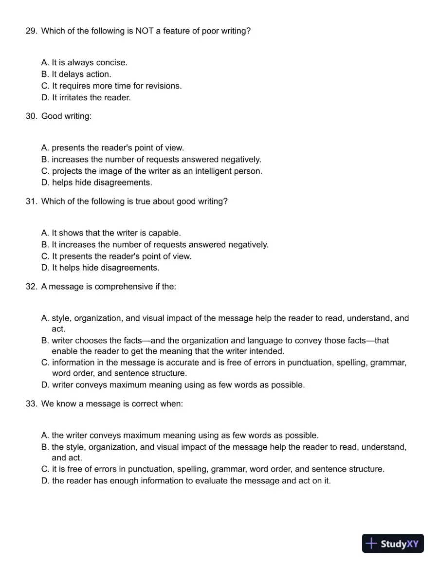 Business Communication : Building Critical Skills Test Bank, page 6