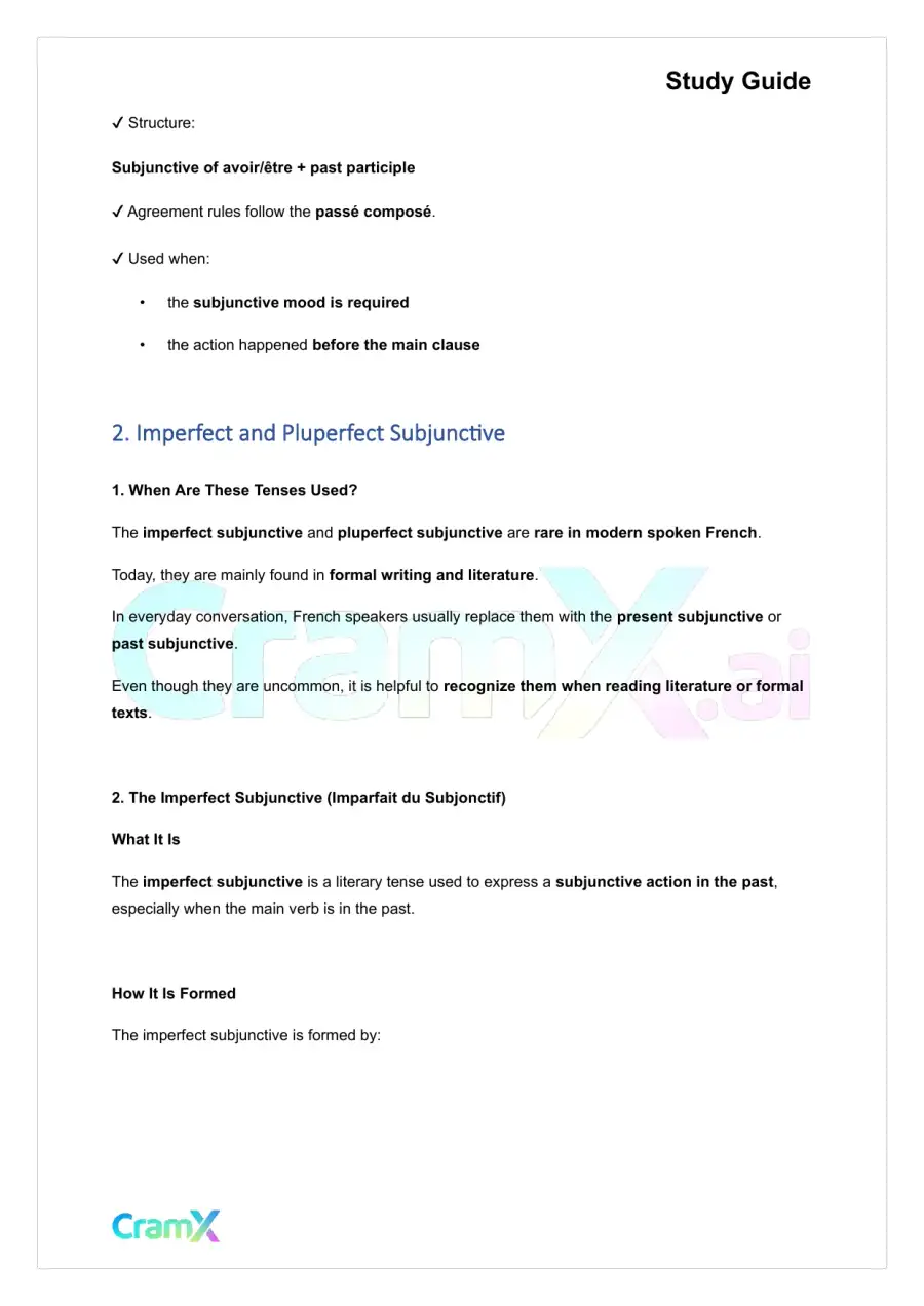 French II – The Subjunctive, page 4