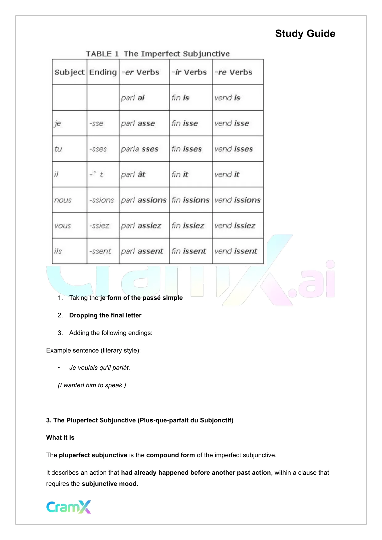 French II – The Subjunctive - Page 5 preview image