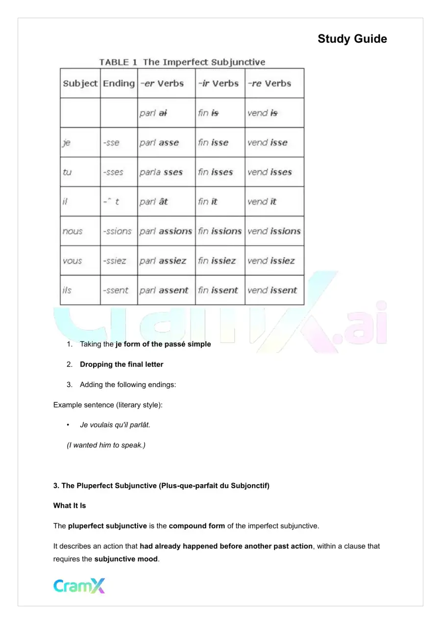 French II – The Subjunctive, page 5
