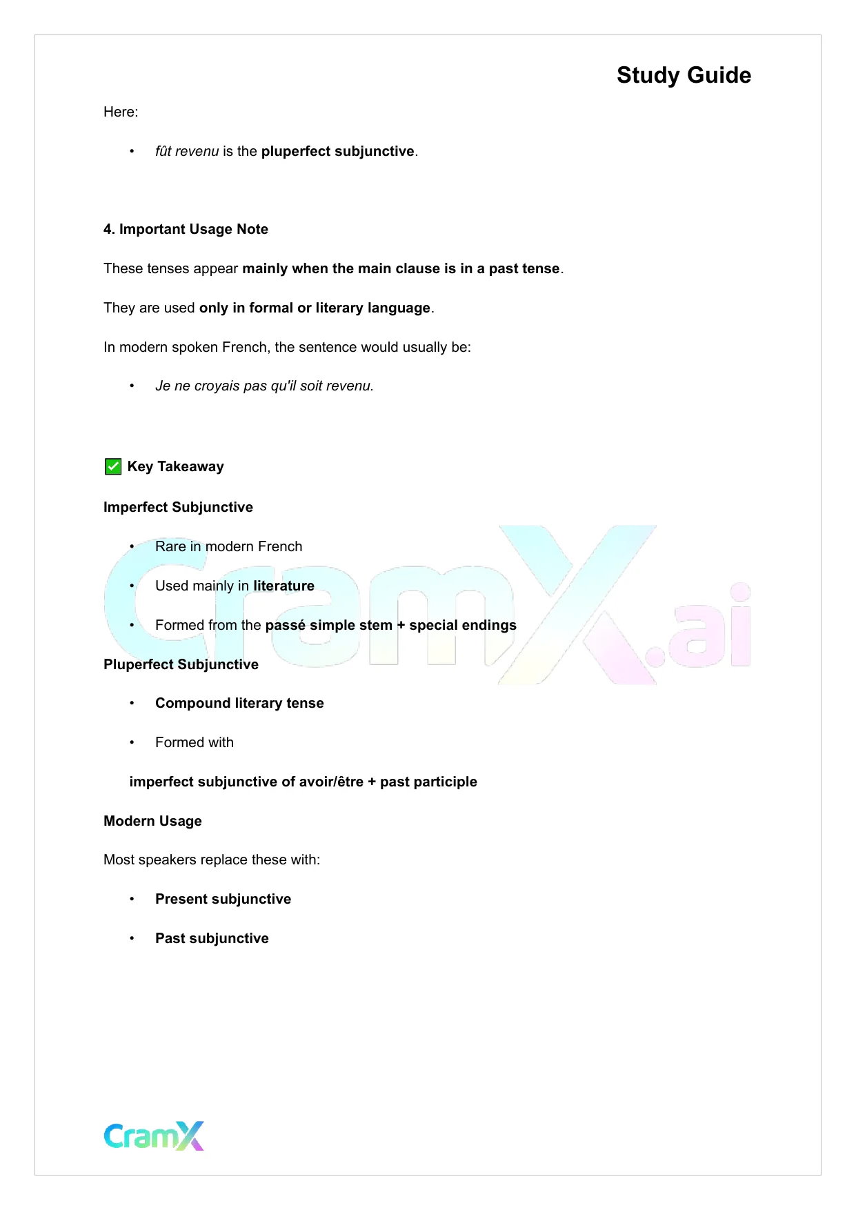 French II – The Subjunctive - Page 7 preview image