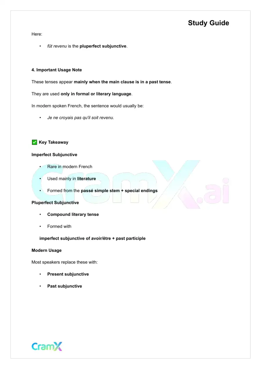 French II – The Subjunctive, page 7