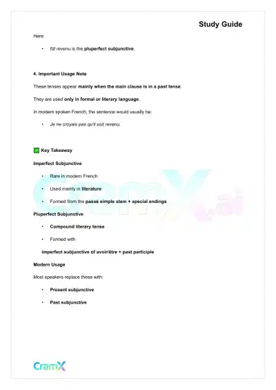 French II – The Subjunctive - Page 7 preview image