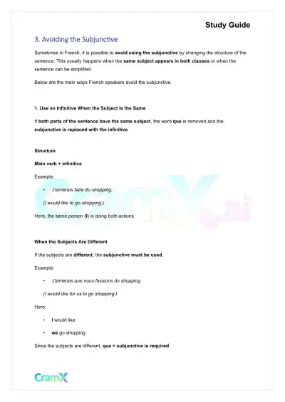 French II – The Subjunctive - Page 8 preview image