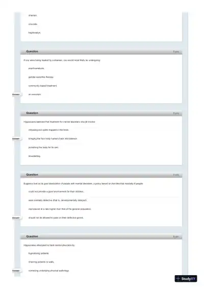 Test Bank For Fundamentals of Abnormal Psychology, 7th Edition - Page 19 preview image