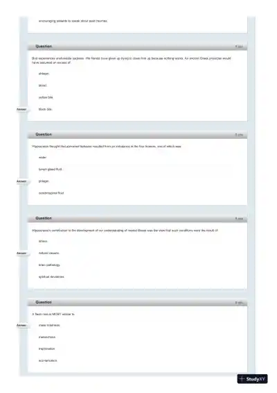 Test Bank For Fundamentals of Abnormal Psychology, 7th Edition - Page 20 preview image