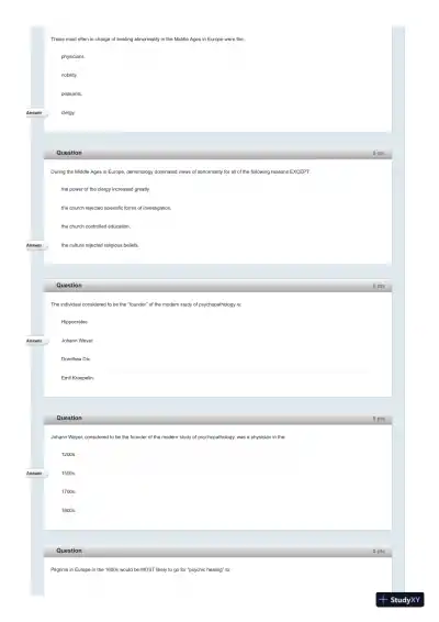 Test Bank For Fundamentals of Abnormal Psychology, 7th Edition - Page 22 preview image