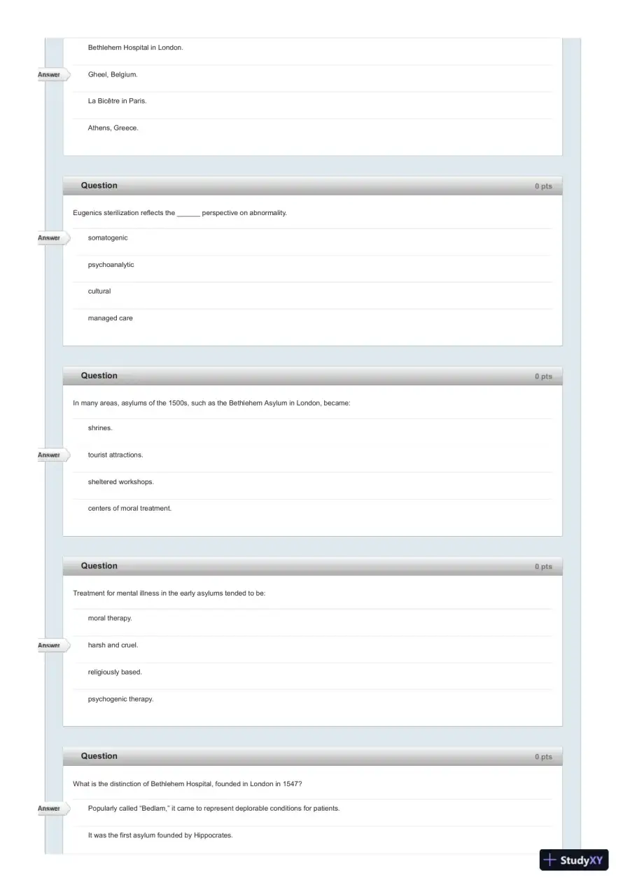 Test Bank For Fundamentals of Abnormal Psychology, 7th Edition, page 23