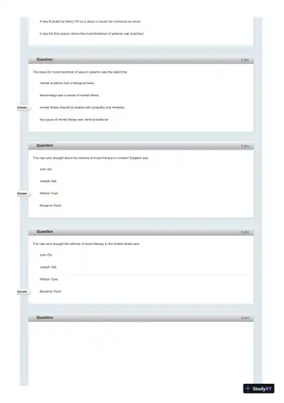 Test Bank For Fundamentals of Abnormal Psychology, 7th Edition - Page 24 preview image