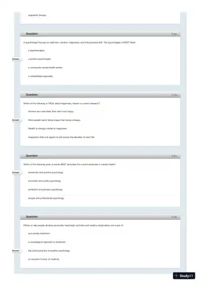 Test Bank For Fundamentals of Abnormal Psychology, 7th Edition - Page 29 preview image