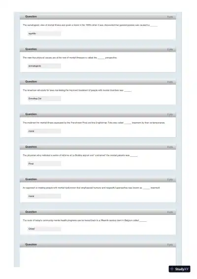 Test Bank For Fundamentals of Abnormal Psychology, 7th Edition - Page 5 preview image