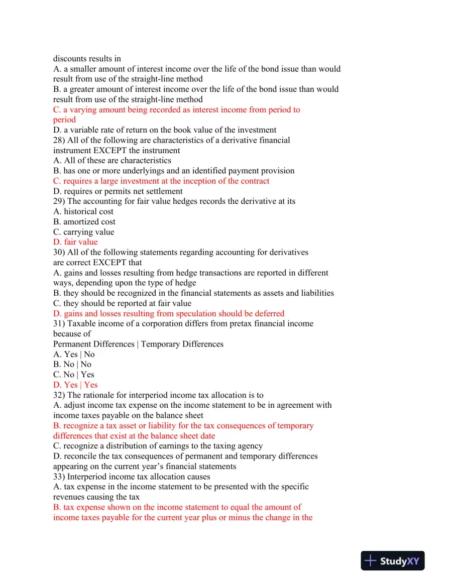 ACC 423 Final Exam, page 6