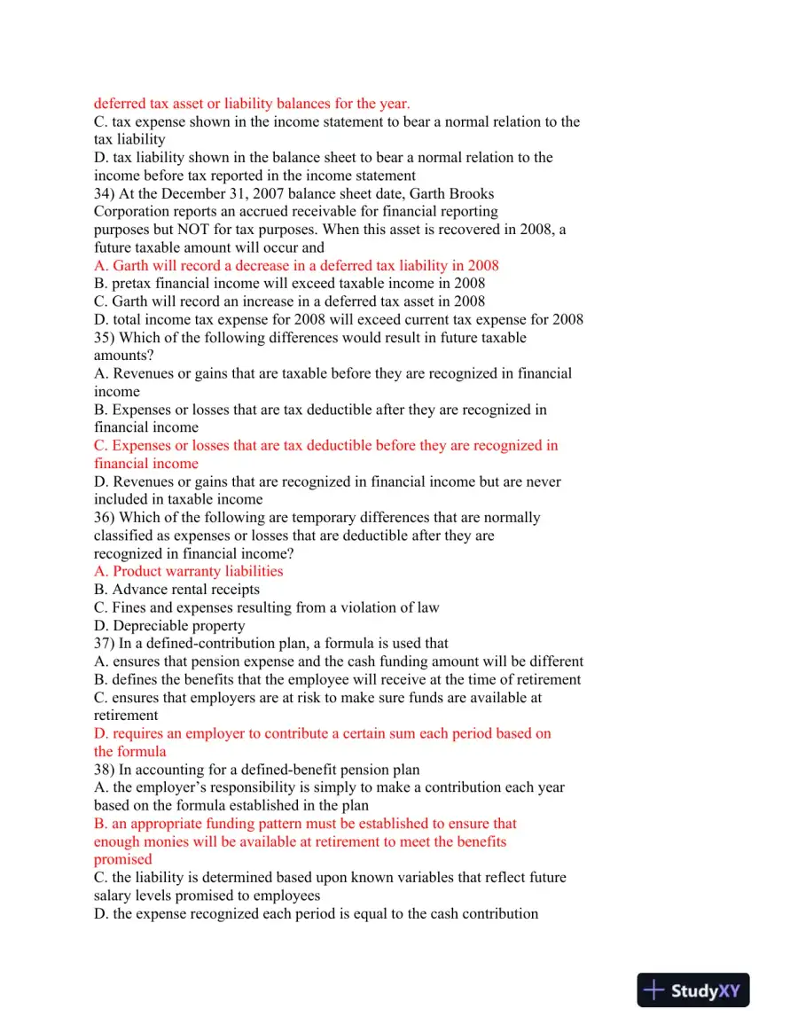 ACC 423 Final Exam, page 7