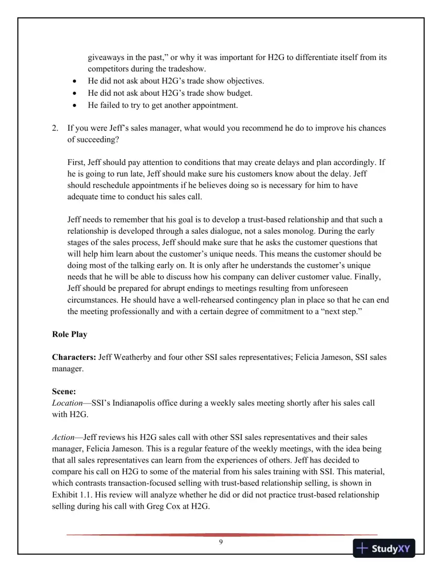 SELL, 5th Edition Solution Manual, page 10