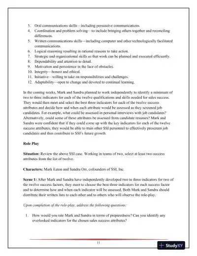 SELL, 5th Edition Solution Manual - Page 12 preview image