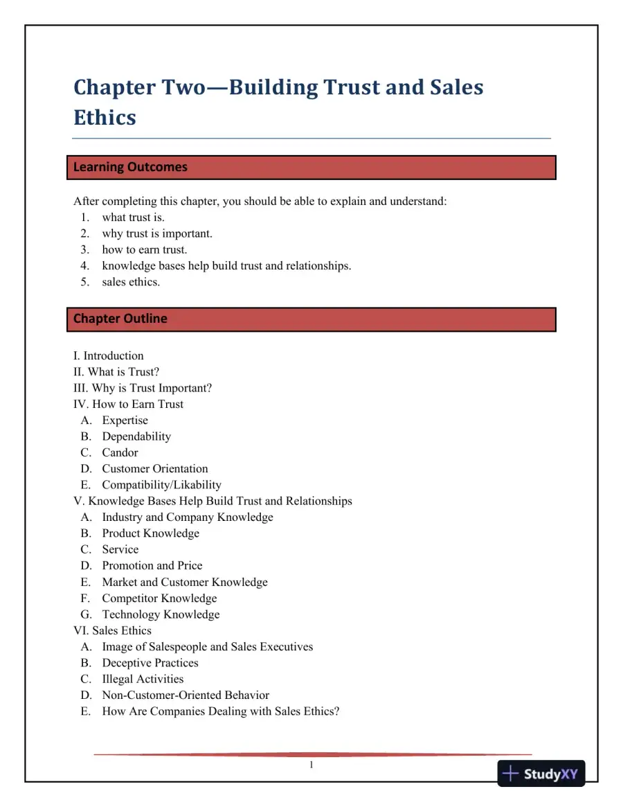 SELL, 5th Edition Solution Manual, page 16