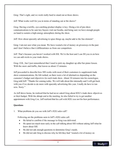 SELL, 5th Edition Solution Manual - Page 9 preview image