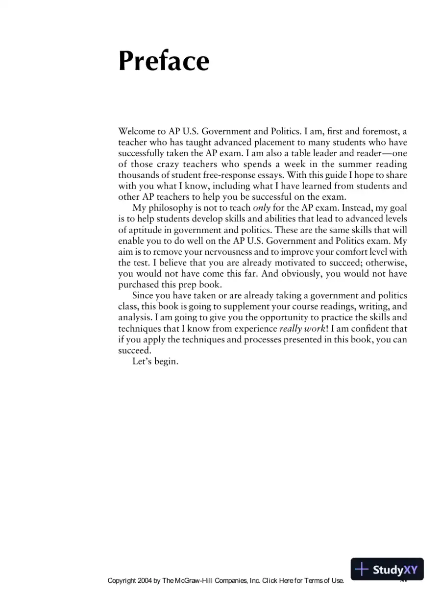 5 Steps to a 5 on the AP: U.S. Government and Politics (2003), page 14