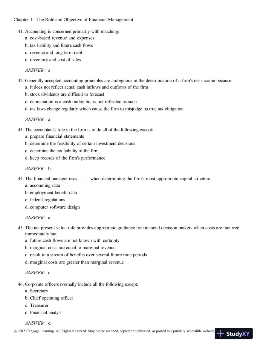 Test Bank For Contemporary Financial Management, 13th Edition, page 10