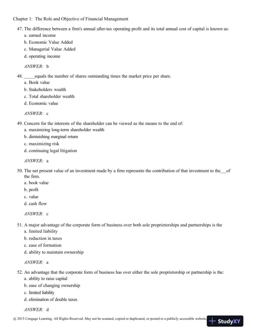 Test Bank For Contemporary Financial Management, 13th Edition, page 11