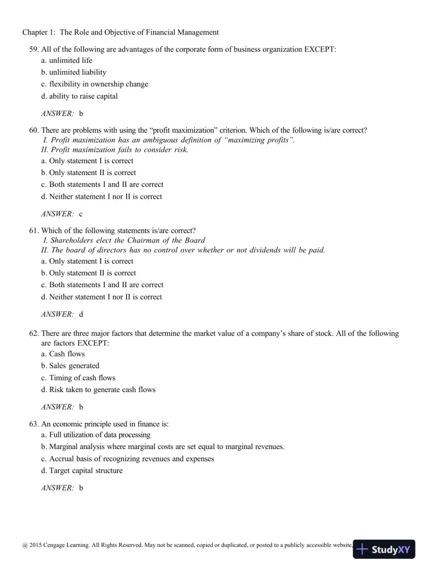 Test Bank For Contemporary Financial Management, 13th Edition, page 13