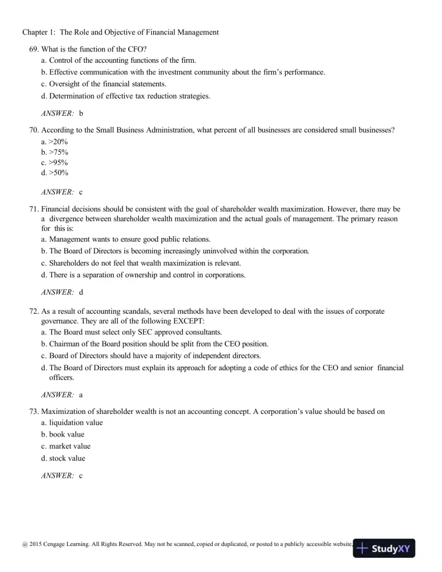 Test Bank For Contemporary Financial Management, 13th Edition, page 15