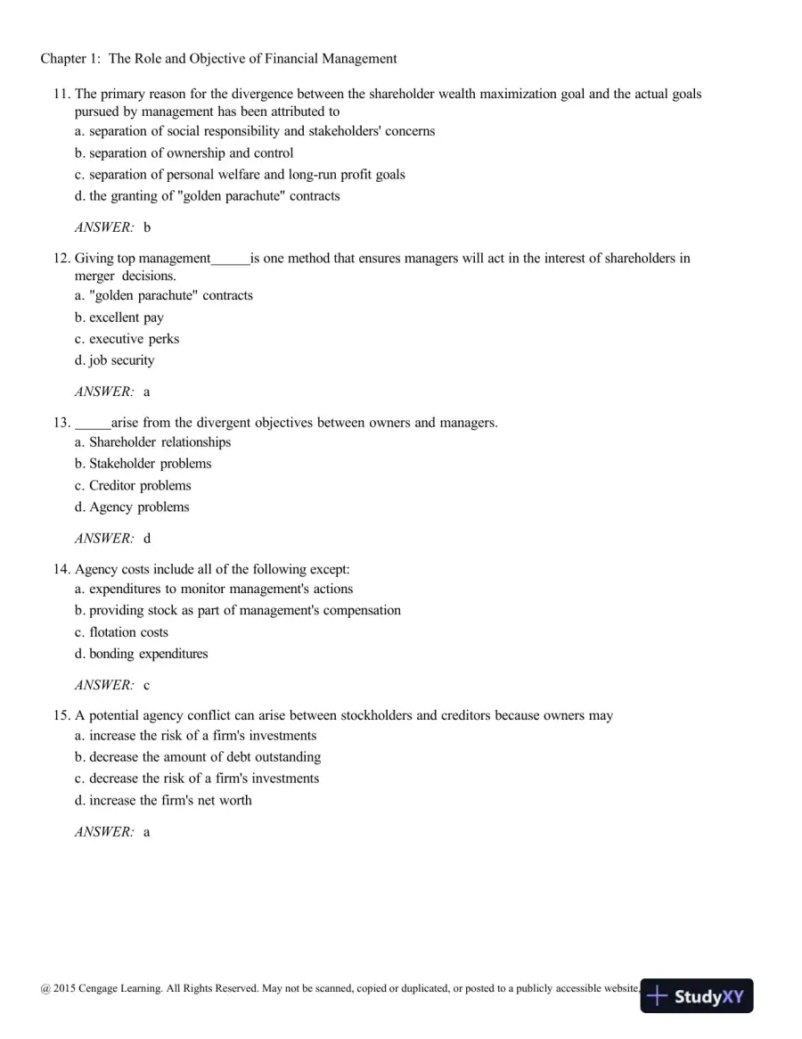 Test Bank For Contemporary Financial Management, 13th Edition, page 4