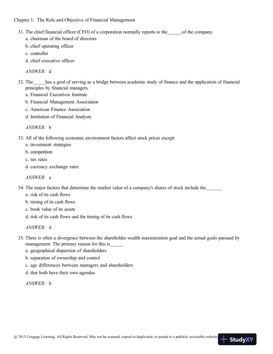 Test Bank For Contemporary Financial Management, 13th Edition, page 8