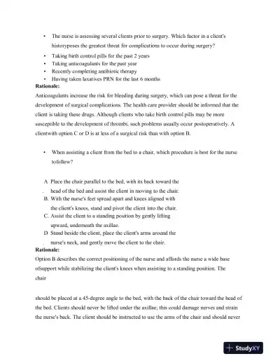 HESI RN Fundamentals Practice Exam With Answers (75 Solved Questions) - Page 4 preview image