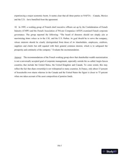 International Financial Management: Canadian Perspective 3rd Edition Solution Manual - Page 6 preview image