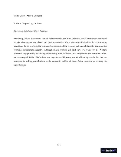 International Financial Management: Canadian Perspective 3rd Edition Solution Manual - Page 8 preview image