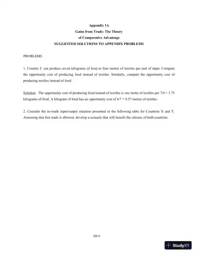 International Financial Management: Canadian Perspective 3rd Edition Solution Manual - Page 9 preview image