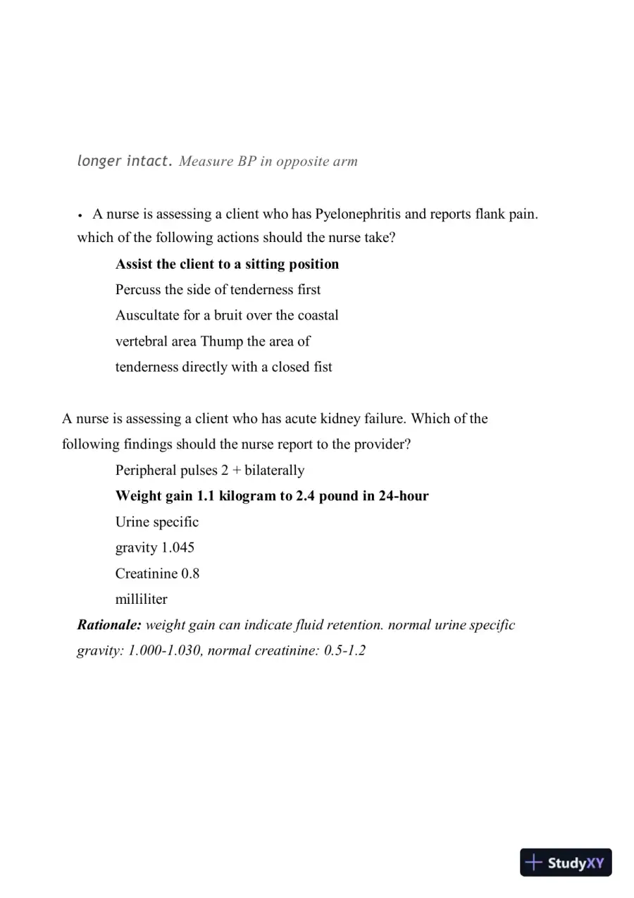 2022-2023 ATI RN Medical Surgical Nursing Proctored Exam With Answers (93 Solved Questions), page 6